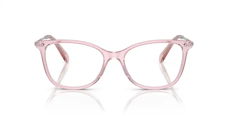 Donna SK2010 3001 Montature da vista Acetato Rosa Trasparente Squadrata Normale miniatura 3