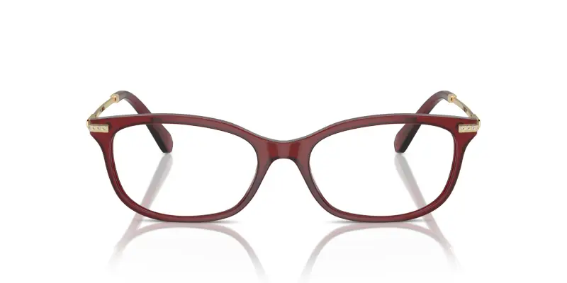 Donna SK2017 1055 Montature da vista Acetato Viola Trasparente Squadrata Normale miniatura 3