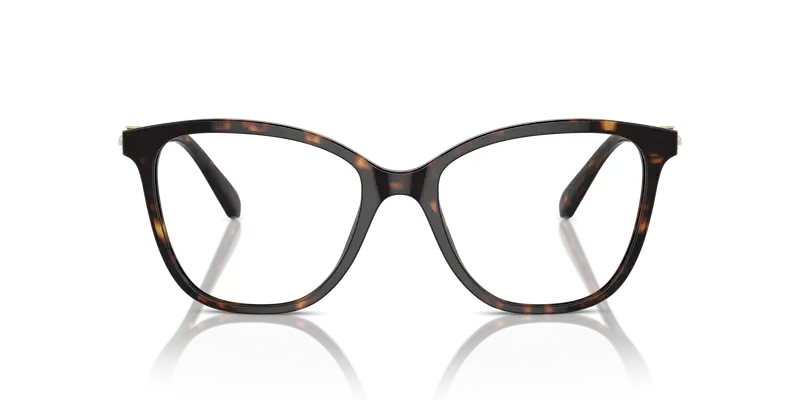 Swarovski Donna SK2020 1002 Montature da vista Acetato Marrone Trasparente Squadrata Normale miniatura 2