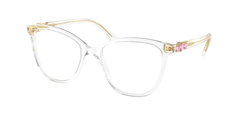 Swarovski Donna SK2020  1027 Montature da vista Acetato Trasparente Trasparente Squadrata Normale