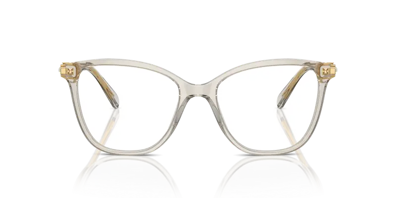 Swarovski Donna SK2020 3003 Montature da vista Acetato Marrone Trasparente Squadrata Normale miniatura 2