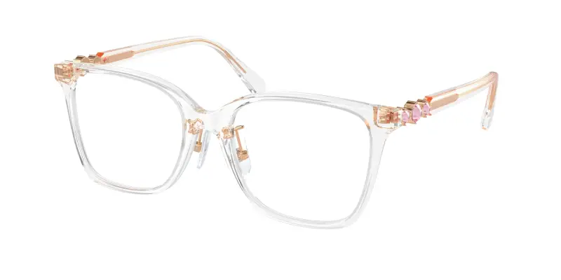 Donna SK2026D 1027 Montature da vista Acetato Trasparente Trasparente Geometrica Normale