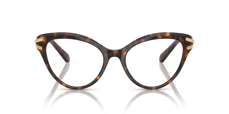 Swarovski Donna SK2030 1002 Montature da vista Acetato Tartaruga Trasparente Cat Eye Normale miniatura 2