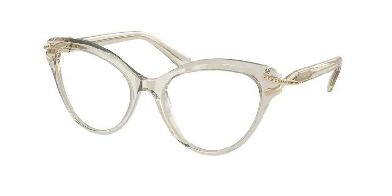 Swarovski Donna SK2030  3003 Montature da vista Acetato Marrone Trasparente Cat Eye Normale