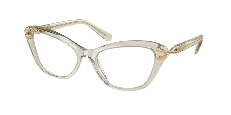Swarovski Donna SK2031  3003 Montature da vista Acetato Marrone Trasparente Cat Eye Normale