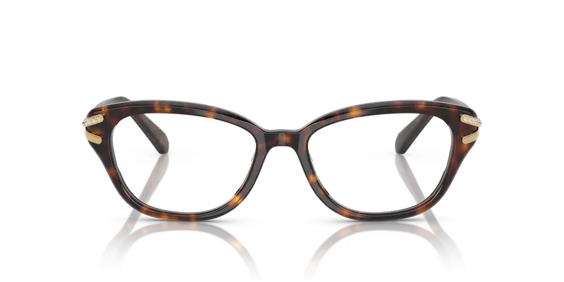 Swarovski Donna SK2032 1002 Montature da vista Acetato Tartaruga Trasparente Pillow Normale miniatura 2