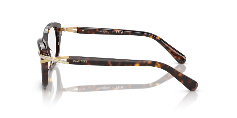 Swarovski Donna SK2032 1002 Montature da vista Acetato Tartaruga Trasparente Pillow Normale miniatura 3