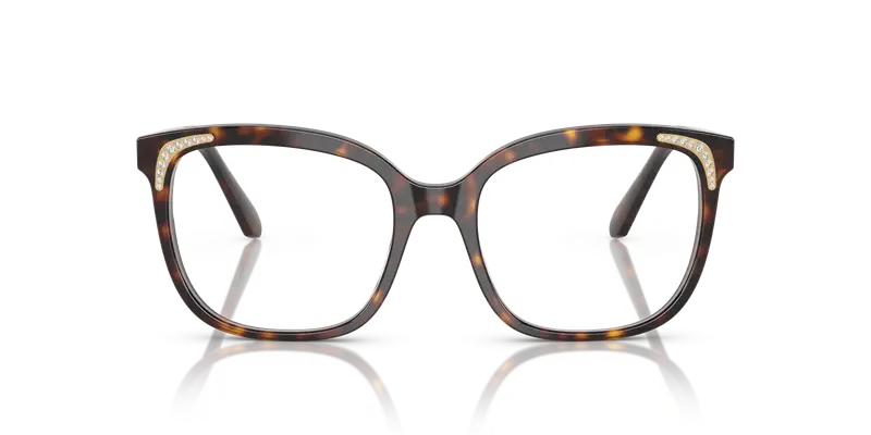 Swarovski Donna SK2033 1002 Montature da vista Acetato Tartaruga Trasparente Farfalla Normale miniatura 2