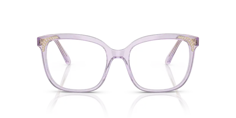 Swarovski Donna SK2033 1079 Montature da vista Acetato Viola Trasparente Farfalla Normale miniatura 2