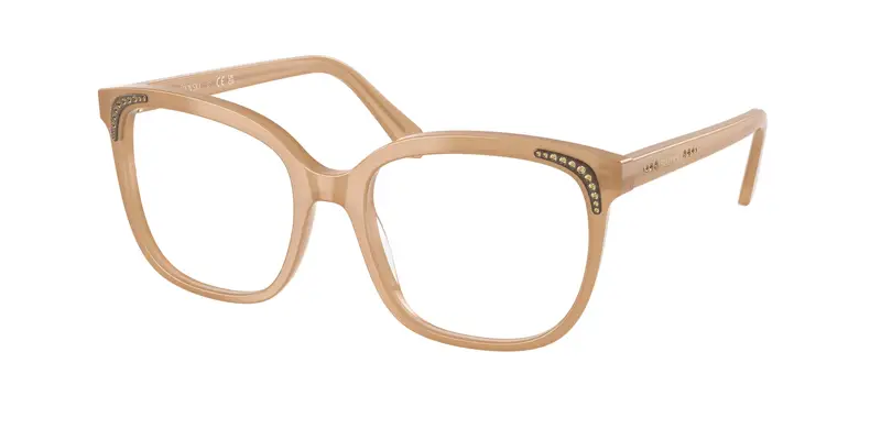 Swarovski Donna SK2033  2002 Montature da vista Acetato Beige Trasparente Farfalla Normale