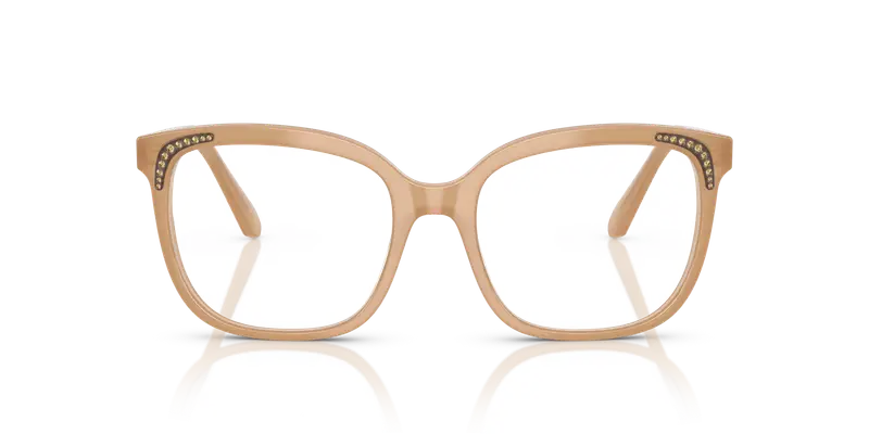 Swarovski Donna SK2033 2002 Montature da vista Acetato Beige Trasparente Farfalla Normale miniatura 2