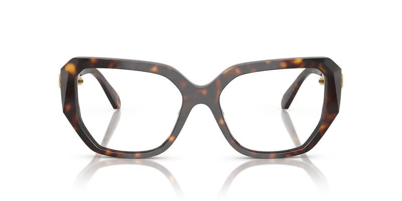 Swarovski Donna SK2035 1002 Montature da vista Acetato Tartaruga Trasparente Geometrica Normale miniatura 2