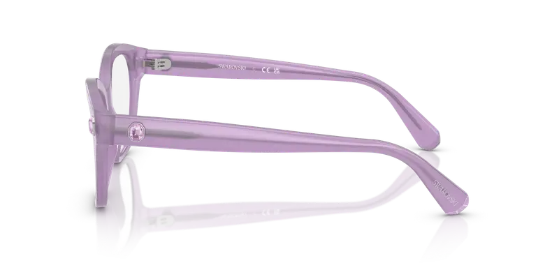 Swarovski Donna SK2038 1075 Montature da vista Acetato Viola Trasparente Pillow Normale miniatura 3