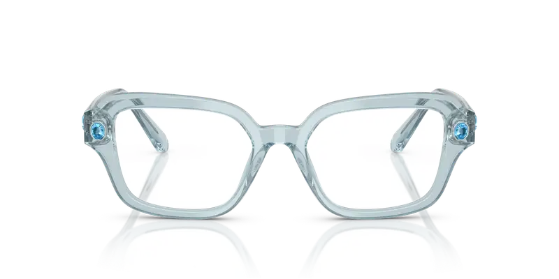 Swarovski Donna SK2039 1065 Montature da vista Acetato Blu Trasparente Pillow Normale miniatura 2