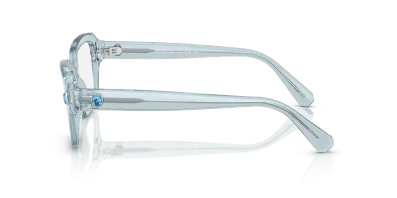 Swarovski Donna SK2039 1065 Montature da vista Acetato Blu Trasparente Pillow Normale miniatura 3