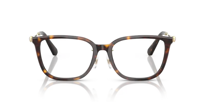 Swarovski Donna SK2041D 1002 Montature da vista Acetato Tartaruga Trasparente Pillow Normale miniatura 2