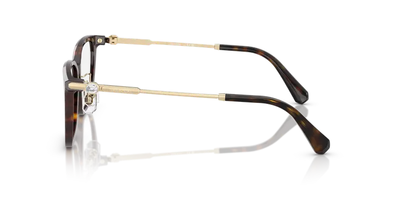 Swarovski Donna SK2041D 1002 Montature da vista Acetato Tartaruga Trasparente Pillow Normale miniatura 3