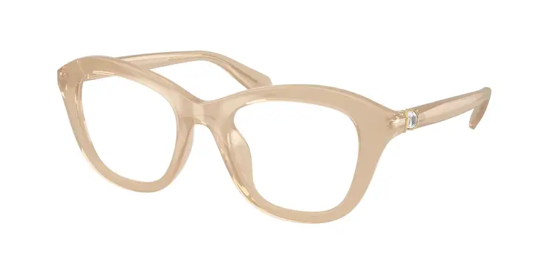 Swarovski Donna SK2042U 1034 Montature da vista Iniettato Beige Trasparente Cat Eye Normale