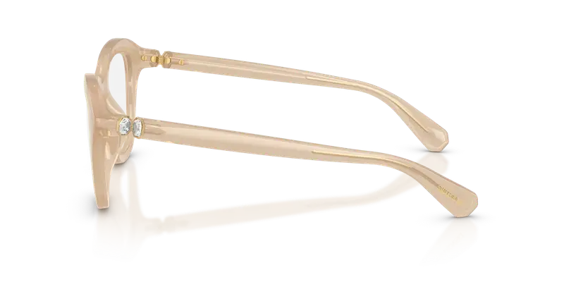 Swarovski Donna SK2042U 1034 Montature da vista Iniettato Beige Trasparente Cat Eye Normale miniatura 3