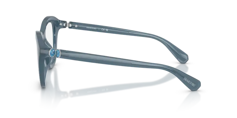 Swarovski Donna SK2042U 1035 Montature da vista Iniettato Blu Trasparente Cat Eye Normale miniatura 3