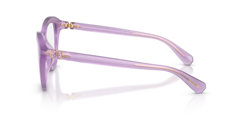 Swarovski Donna SK2042U 1075 Montature da vista Iniettato Viola Trasparente Cat Eye Normale miniatura 3