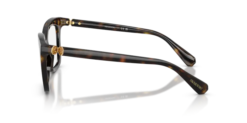 Swarovski Donna SK2043 1002 Montature da vista Acetato Tartaruga Trasparente Squadrata Normale miniatura 3