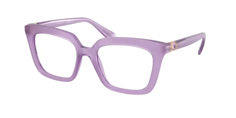 Swarovski Donna SK2043 1075 Montature da vista Acetato Viola Trasparente Squadrata Normale