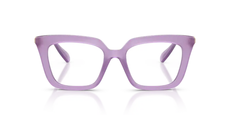 Swarovski Donna SK2043 1075 Montature da vista Acetato Viola Trasparente Squadrata Normale miniatura 2
