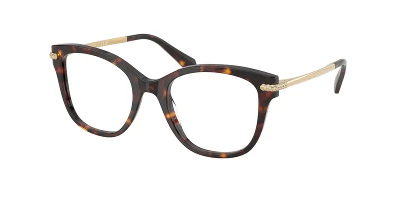 Swarovski Donna SK2044  1002 Montature da vista Acetato Tartaruga Trasparente Squadrata Normale