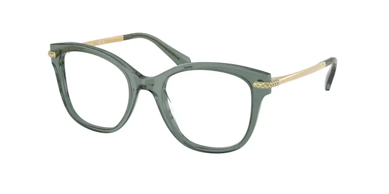 Donna SK2044 1043 Montature da vista Acetato Verde Trasparente Squadrata Normale