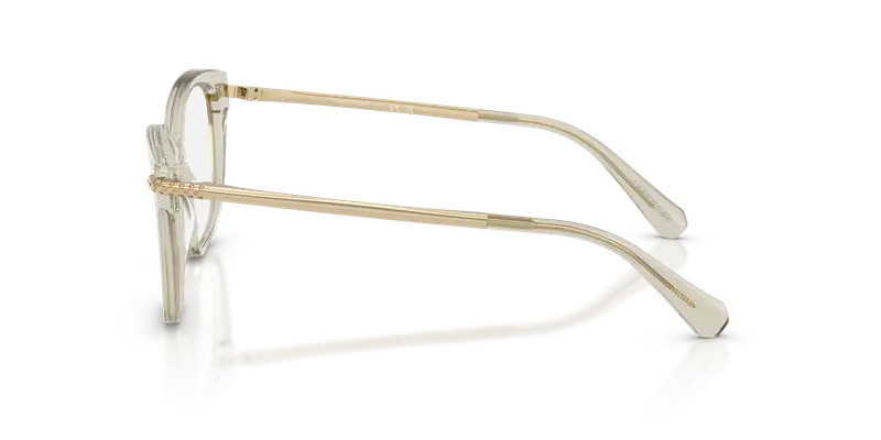 Swarovski Donna SK2044 3003 Montature da vista Acetato Marrone Trasparente Squadrata Normale miniatura 3