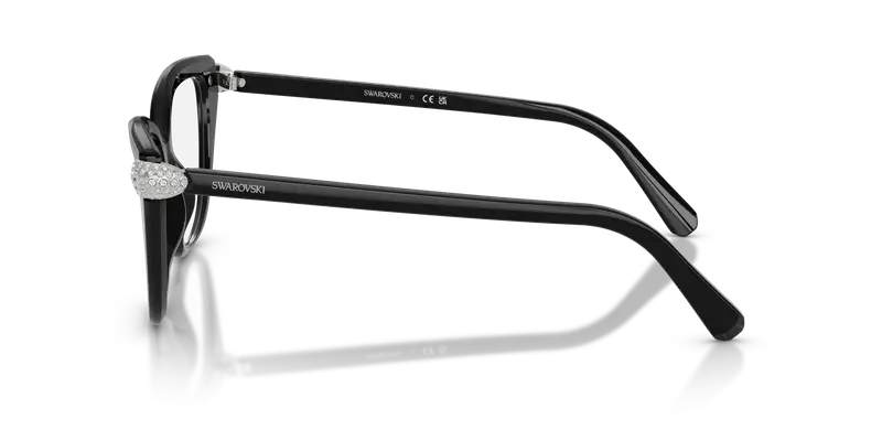 Swarovski Donna SK2045 1001 Montature da vista Acetato Nero Trasparente Cat Eye Normale miniatura 3