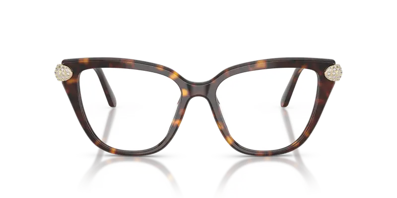 Swarovski Donna SK2045 1002 Montature da vista Acetato Tartaruga Trasparente Cat Eye Normale miniatura 2