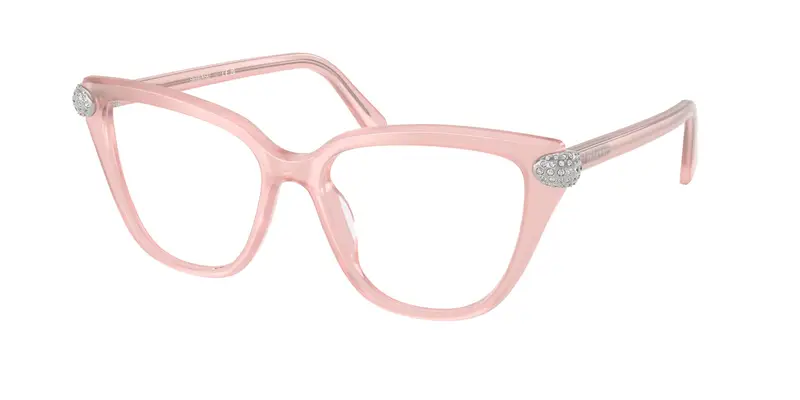 Swarovski Donna SK2045  1041 Montature da vista Acetato Rosa Trasparente Cat Eye Normale