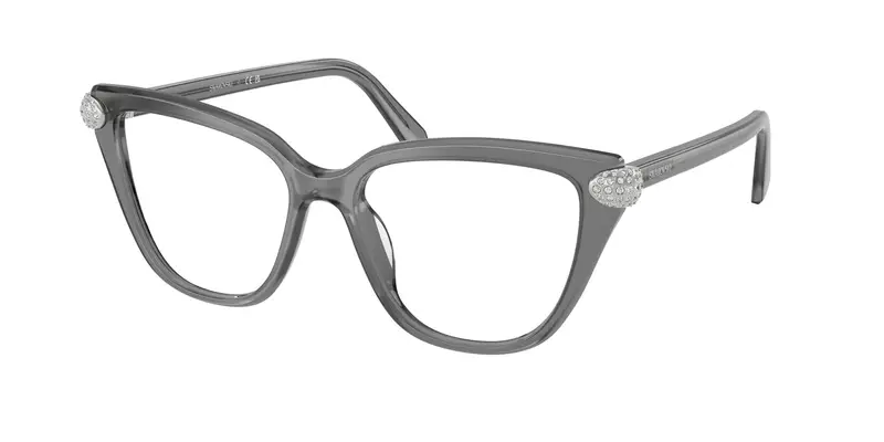 Swarovski Donna SK2045  1072 Montature da vista Acetato Grigio Trasparente Cat Eye Normale