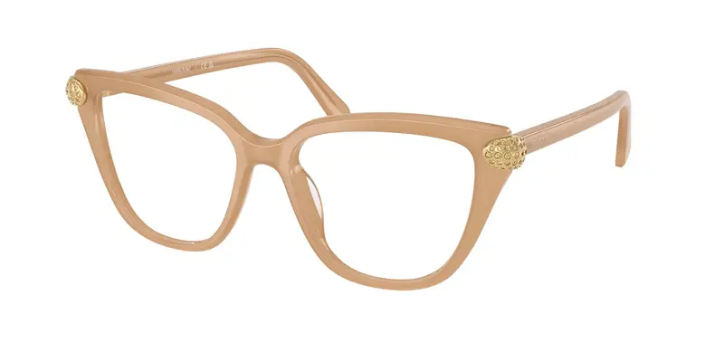 Swarovski Donna SK2045  2002 Montature da vista Acetato Beige Trasparente Cat Eye Normale