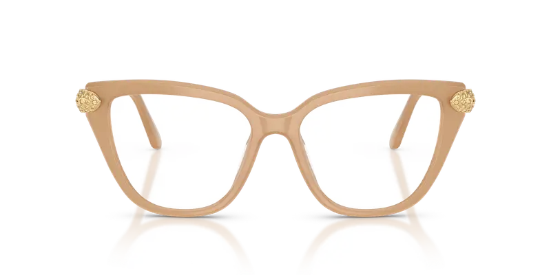 Swarovski Donna SK2045 2002 Montature da vista Acetato Beige Trasparente Cat Eye Normale miniatura 2