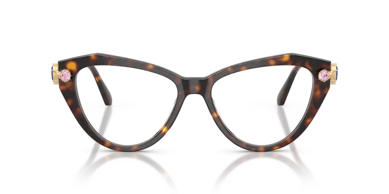 Swarovski Donna SK2047 1002 Montature da vista Acetato Tartaruga Trasparente Cat Eye Normale miniatura 2