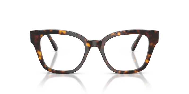 Swarovski Donna SK2048 1002 Montature da vista Acetato Tartaruga Trasparente Squadrata Normale miniatura 2