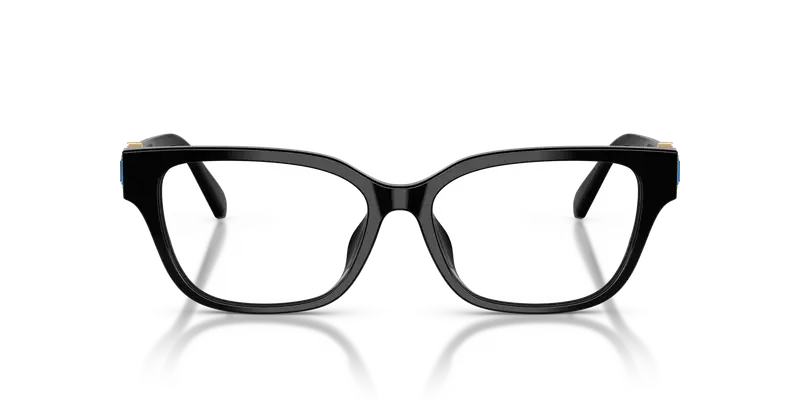 Swarovski Donna SK2049D 1001 Montature da vista Acetato Nero Trasparente Pillow Normale miniatura 2