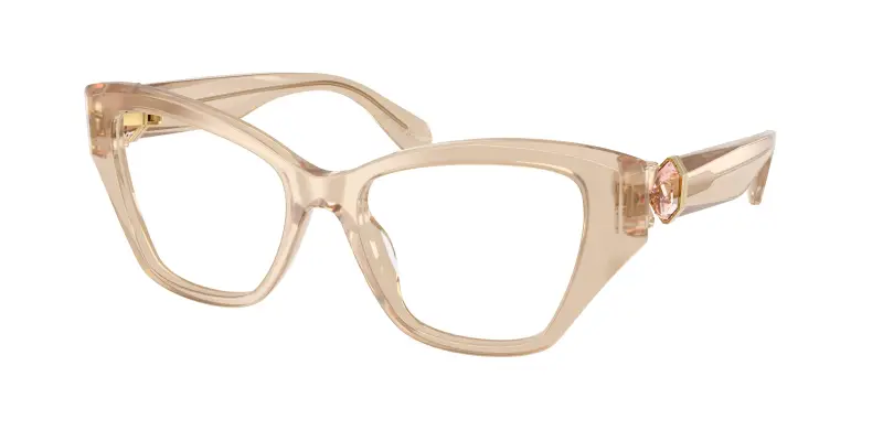 Donna SK2050U 1034 Montature da vista Acetato Beige Trasparente Cat Eye Normale