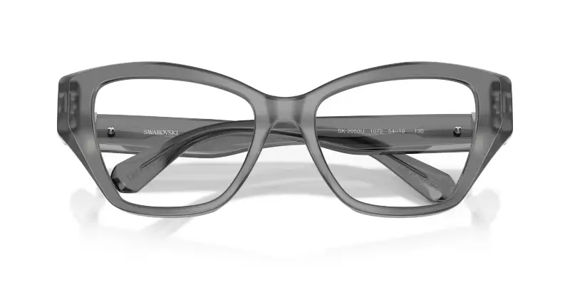 Donna SK2050U 1072 Montature da vista Acetato Grigio Trasparente Cat Eye Normale miniatura 2