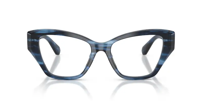 Donna SK2050U 1090 Montature da vista Acetato Blu Trasparente Cat Eye Normale miniatura 3