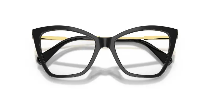 Donna SK2051 1001 Montature da vista Acetato Nero Trasparente Cat Eye Normale miniatura 2