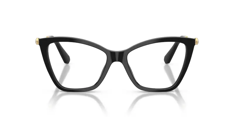 Donna SK2051 1001 Montature da vista Acetato Nero Trasparente Cat Eye Normale miniatura 3