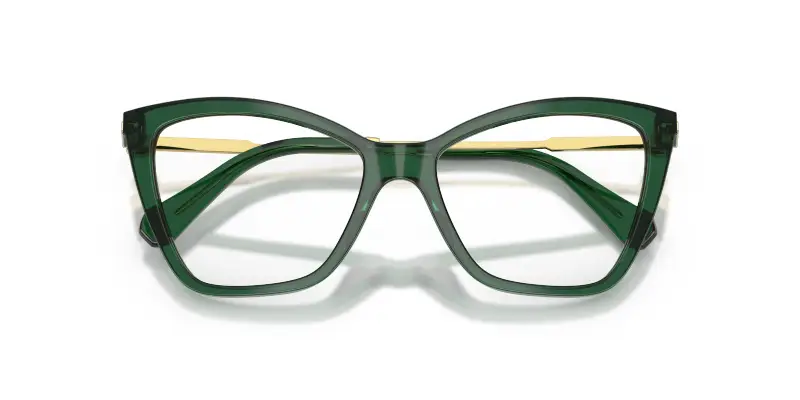 Donna SK2051 1045 Montature da vista Acetato Verde Trasparente Cat Eye Normale miniatura 2