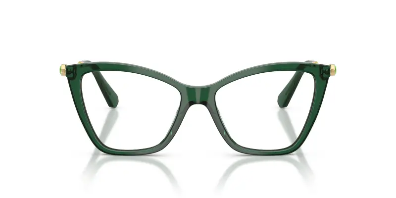 Donna SK2051 1045 Montature da vista Acetato Verde Trasparente Cat Eye Normale miniatura 3