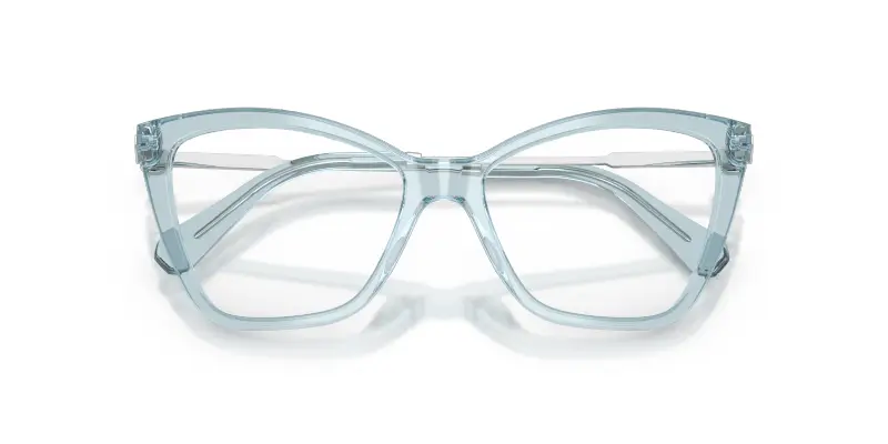Donna SK2051 1065 Montature da vista Acetato Blu Trasparente Cat Eye Normale miniatura 2