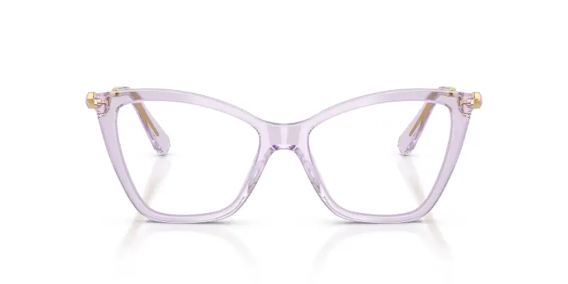 Donna SK2051 1079 Montature da vista Acetato Viola Trasparente Cat Eye Normale miniatura 3