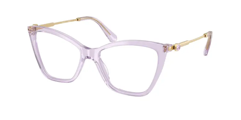 Donna SK2051 1079 Montature da vista Acetato Viola Trasparente Cat Eye Normale